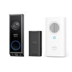 eufy Security Video Doorbell E340 (Battery Powered with Extra Backup) with Chime, Uninterrupted Use with Rechargeable Battery, Dual Cameras, 2K Full HD, No Monthly Fee