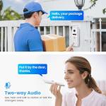 Wired Video Doorbell Intercom System 7 inch Monitor 1080P HD Camera Entry Doorphone Door Camera TUYA WiFi Smart Home Door Phone Kits for Apartment Home Villa (2 doorbell + 1 Monitor)