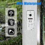 Wired Video Doorbell Intercom System 7 inch Monitor 1080P HD Camera Entry Doorphone Door Camera TUYA WiFi Smart Home Door Phone Kits for Apartment Home Villa (2 doorbell + 1 Monitor)