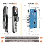 Gooway 3D Face Recognition Smart Door Lock, 6-in-1 Fingerprint keyless Entry Door Lock,Video doorbell,Wi-Fi,intercom, app Control,auto-Lock,4" HD Screen, IP66 Waterproof