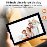 Xavhal Intercoms Wireless for Home, Video intercom System for Home,1080P doorbell Camera, Smart Video Doorbell with 10-inch Monitor, Video Intercom Two-Way Audio, Tuya App, Night Vision (Silvery)