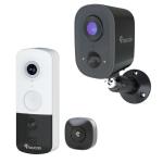 TOUCAN Doorbell Camera & Security Cameras, 2-Way Talk, PIR Motion Detection, Video Doorbell & Outdoor Camera Compatible with Alexa & Google