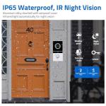 Xavhal WiFi Video Intercom System Video Doorbell with 10-inch LCD Monitor, Call Button Tuya WiFi Intercom Kit Smart Video Door Phone System 1080P 4-Wired Doorbell Camera (Silvery)