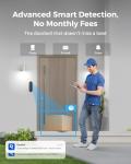 REOLINK 2K Battery Doorbell Camera, 150°x150° View,Battery or Wired Power Home Hub Pro, Centralized Control for up to 24 Security Cameras, up to 16TB HDD Storage, 2TB HDD Included.