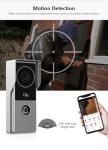 2-Wired Video Intercom System Doorbell with 1080P Camera and 7 Inch Touch Monitor,WiFi Video Door Phone Kit for Home Apartment,Auto Snapshot,Remote Unlock,Tuya (Silver doorbell+White Monitor)