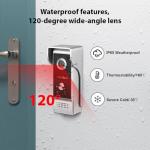 Swokely WiFi Video Intercom System, Video Doorbell Camera with Monitor Wireless,1080P IR & Night Vision Camera, 10 Inch Touch Screen Support TY APP, 2-Way Audio, Electronic Photo Frame, Waterproof