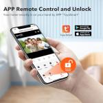 Xavhal WiFi Video Intercom System Video Doorbell with 10-inch LCD Monitor, Call Button Tuya WiFi Intercom Kit Smart Video Door Phone System 1080P 4-Wired Doorbell Camera (Silvery)