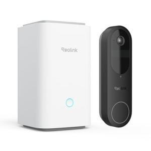 REOLINK Video Doorbell + Home Hub, 2K Dual-Band Wi-Fi Battery Doorbell with 150°x150° View, Battery Powered, Person/Vehicle/Package Detection, Two-Way Talk, Local Storage, No Monthly Fee