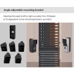 2-Wired Video Intercom System Doorbell with 1080P Camera and 7 Inch Touch Monitor,WiFi Video Door Phone Kit for Home Apartment,Auto Snapshot,Remote Unlock,Tuya (Silver doorbell+White Monitor)