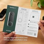 ecobee Security Bundle Pack Smart Doorbell Camera (Wired) + SmartSensor for Doors and Windows (2-Pack)