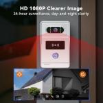 Xavhal Intercoms Wireless for Home, Video intercom System for Home,1080P doorbell Camera, Smart Video Doorbell with 10-inch Monitor, Video Intercom Two-Way Audio, Tuya App, Night Vision (Silvery)