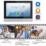 Swokely WiFi Video Intercom System, Video Doorbell Camera with Monitor Wireless,1080P IR & Night Vision Camera, 10 Inch Touch Screen Support TY APP, 2-Way Audio, Electronic Photo Frame, Waterproof