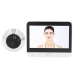 Yunir Door Peephole Camera, 4.3 Inch Two Way Intercom Noise Reduction Doorbell Camera, 1080P Night Vision Video Door Viewer with Motion Detection, 120° Wide Angle, 5000mAh