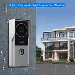2-Wired Video Intercom System Doorbell with 1080P Camera and 7 Inch Touch Monitor,WiFi Video Door Phone Kit for Home Apartment,Auto Snapshot,Remote Unlock,Tuya (Silver doorbell+White Monitor)