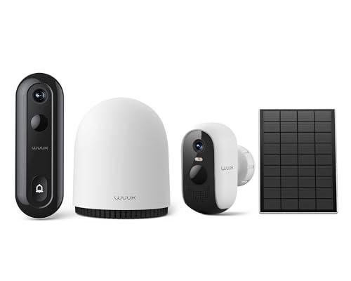 WUUK Battery Doorbell Camera and Outdoor Security Camera Bundle