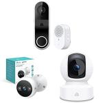 Kasa Smart Video Doorbell + Indoor Security Camera + Outdoor Security Camera Bundle (KD110 + EC70 + KC420WS)