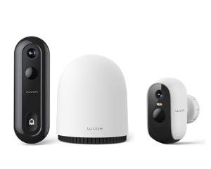 WUUK Battery Doorbell Camera and Outdoor Security Camera Bundle