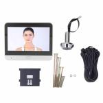 Yunir Door Peephole Camera, 4.3 Inch Two Way Intercom Noise Reduction Doorbell Camera, 1080P Night Vision Video Door Viewer with Motion Detection, 120° Wide Angle, 5000mAh