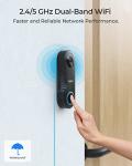 REOLINK Video Doorbell WiFi Camera - Wired 2K Outdoor, 5G&2.4G WiFi, 4:3 Wide View Angle, Smart Detection, Local Storage, No Subscription Front Door Home Security, Customized Chime V2
