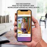 Logitech Circle View Apple HomeKit- Enabled Wired Doorbell with Logitech TrueView Video, Face Recognition, Color Night Vision, and Head-to-Toe HD Video - Black