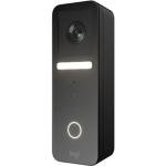 Logitech Circle View Apple HomeKit- Enabled Wired Doorbell with Logitech TrueView Video, Face Recognition, Color Night Vision, and Head-to-Toe HD Video - Black