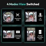 BOTSLAB 5MP Wireless Video Doorbell Camera,180° Head-to-Toe View, AI Motion Detection, VR Mode, Battery or Wired Powered, Easy Installation, Weatherproof, No Monthly Fee, 2.4GHz WiFi