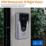 AMOCAM Wireless Video Doorbell Intercom with Monitor System, WiFi Video Intercom 1080P HD Metal Camera, 7 Inch Monitor with 32G Card Record, Tuya APP, 2-Way Audio, Unlock for Home Security System