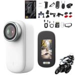 4k HD Mini Thumb Action Camera, Ultra Wide Angle Waterproof Wearable, Small Pro Capture Camera, with Night Vision, Audio & Video Recording, Used for Recording Skiing, Cycling and Hiking (White 128G)