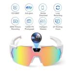 4K POV Sports Glasses with Camera, POV Glasses, Ski Camera, 128G Storage Space, 120° Ultra Wide Angle, Ideal for Sports, Travel & Outdoor Exploration (#D)