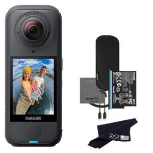 Insta360 X4 Air Standard Bundle | Lightest 8K 360 Waterproof Action Camera for Epic Adventures, Replaceable Lenses, for Action, Travel, Vlogging| Smooth, Stable, Easy-to-Edit Videos Anytime