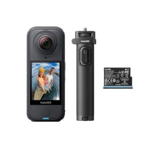 Insta360 X4 Air Travel Bundle - Lightweight 165g 8K 360 Camera, Invisible Selfie Stick, Replaceable Lenses, Shoot First & Frame Later, Built-in Wind Guard, FlowState Stabilization, AI-Powered App