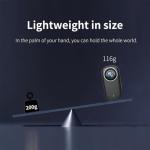 4k HD Mini Thumb Action Camera, Ultra Wide Angle Waterproof Wearable, Small Pro Capture Camera, with Night Vision, Audio & Video Recording, Used for Recording Skiing, Cycling and Hiking (White 128G)