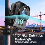 Dsoon Time Lapse Camera,1080p FHD Outdoor Construction Timelapse Camera, IP66 Waterproof,110° Wide Angle,Extral Standby for Monitor/Capture Building,Courtyard Progress,Climate,Garden (64GB TF Card)