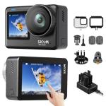 SJCAM SJ11 Action Camera 4K,5G WiFi,154°FOV with Active HDR,30M Snorkeling Underwater,6-axis Stabilization Motorcycle Sport Camera,Touch Screen, Dual Batteries,for Surfing cam,Skiing,Hiking,Adventure