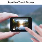 AKASO Brave 7 LE 4K30FPS 20MP WiFi Action Camera with Touch Screen EIS 2.0 Zoom Remote Control 131Feet Waterproof Underwater Camera Dual Color Screens Support External Microphone Vlog Camera