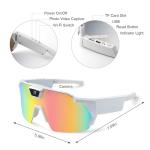 4K POV Sports Glasses with Camera, 120° Ultra Wide Angle HD Wearable Body Adventure Action Glasses, Cameras, for Cycling, Baseball and Outdoors Activities (Black, 64GB)