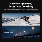 DJI Osmo Action 6 Essential Combo, Action Camera with 1/1.1″ Square Sensor, Variable Aperture of f/2.0–f/4.0, Cold-Resistant, 4hrs Battery, Action Camera 8K Ideal for Daily Use