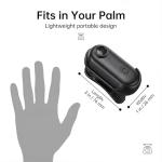 POV 4K Pro Waterproof Capture Camera, New Ultra Wide Angle Thumb Pocket Action Cam, Video Record Night Vision Waterproof with 128G Card for Motorcycle, Bike, Travel, Pet Walk (128G 4K White)