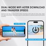 CTRYUN 6K Body Cameras with Audio and Video Recording, 2026 New WiFi Dual Lens Pocket Vlogging Camera, 10HR Battery, 350° Rotation, Mini Handheld Camera for Travel, Work Records.（64G）