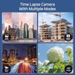 Dsoon Time Lapse Camera,1080p FHD Outdoor Construction Timelapse Camera, IP66 Waterproof,110° Wide Angle,Extral Standby for Monitor/Capture Building,Courtyard Progress,Climate,Garden (64GB TF Card)