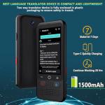 Portable Language Translator with HD Touch Screen