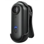 POV 4K Pro Waterproof Capture Camera, New Ultra Wide Angle Thumb Pocket Action Cam, Video Record Night Vision Waterproof with 128G Card for Motorcycle, Bike, Travel, Pet Walk (128G 4K White)