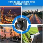 Dsoon Time Lapse Camera, 1080p FHD Timelapse Camera Outdoor, Waterproof Level IP66, for Record Outdoor Construction, Weather, Plant, 6 Month Battery Life, 64 GB TF Card Included