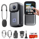 SJCAM C200PRO Magnetic Combo,4K POV Pocket Action Camera,170° FOV Video, 6-Axis Stabilization,Mini Body Camera,30M Waterproof,Wearable cam for Travel Sport,for Vlogging,Helmet Mount,Black