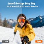 4K Body Camera with SD Card Reader, Pocket POV Camcorder, Pocket Camera ,Video & Audio vlogging Cam,4K/60FPS with 270° Rotating Lens, Strap ,EIS Stabilization for Travel,Meeting, and Daily Use (128GB)