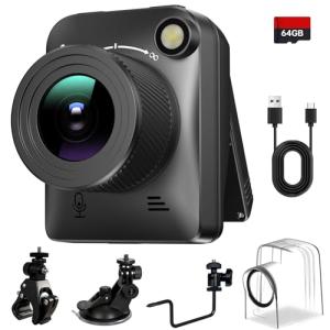 Time Lapse Camera, Rechargeable Outdoor Timelapse Camera, Up to 180 Days Standby Battery, IP66 Water-Resistant, for Construction, Weather, Plant Growth, Vlog Recording, 32GB SD Card Included