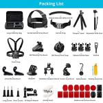 AKASO Brave 4 Action Camera with 64GB Card and 60 in 1 Action Camera Accessories Bundle Kit