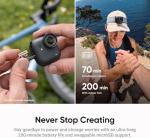Insta360 GO Ultra 4K Action Camera Standard Bundle - Midnight Black