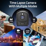 Dsoon Time Lapse Camera,1080P FHD Timelapse Camera Outdoor Construction Recording,180-Days Standby,110° Wide Angle & 2.4" LCD Screen,IP66 Waterproof,Multiple Modes,Includes 64GB TF Card