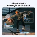 SVBONY SVGo3 4K60FPS Action Camera Combo with Quick Release Mount, Underwater Camera Built-in Waterproof, Long-Lasting 300Mins&EIS, with 128G Card WiFi Remote Control for Sports, Vlog